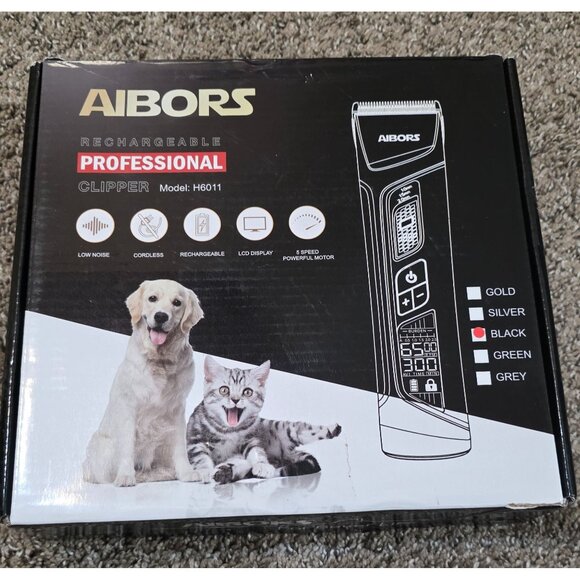 AIBORS Dog Grooming Clippers kit Wireless Rechargeable Gold Model H6011 - Picture 1 of 12